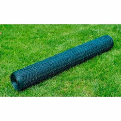 vidaXL Grillage à poule avec revêtement en PVC 25x0,5 m vert - TU