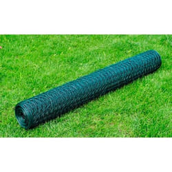 vidaXL Grillage à poule avec revêtement en PVC 25x0,5 m vert - TU