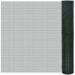Vidaxl - Grillage acier galvanisé et revêtement en pvc 10x1 m vert