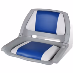 vidaXL Siège de bateau à dossier pliable et oreiller 48x51x41 cm - TU