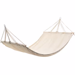 Profitez du soleil et du beau temps en étant confortablement installé dans votre jardin ou sur votre terasse. Cet hamac blanc ...