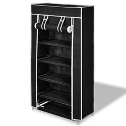 VidaXL 240503 Organisateur pour chaussures Fermé Noir