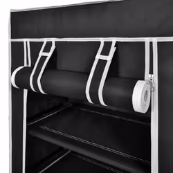 VidaXL 240503 Organisateur pour chaussures Fermé Noir - Vue supplémentaire 4
