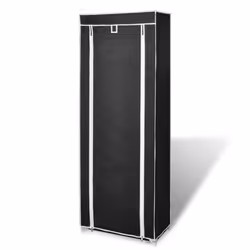 VidaXL 240491 Organisateur pour chaussures Fermé Noir