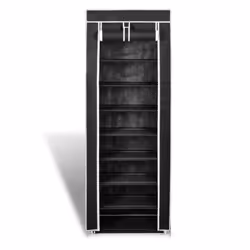 VidaXL 240491 Organisateur pour chaussures Fermé Noir - Vue supplémentaire 4