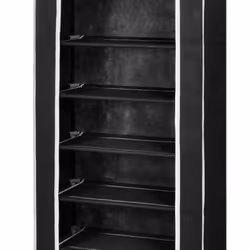 VidaXL 240491 Organisateur pour chaussures Fermé Noir - Vue supplémentaire 6