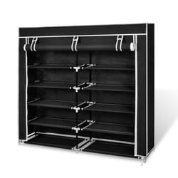 VidaXL 240493 Organisateur pour chaussures Fermé Noir