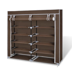 VidaXL 240494 Organisateur pour chaussures Fermé Marron