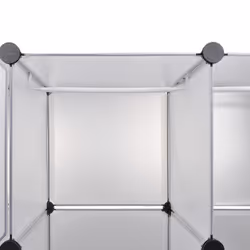 VidaXL 240502 placard et armoire de chambre à coucher 16 étagères Blanc - Vue supplémentaire 4