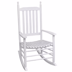 VidaXL 40858, Terrace, Siège rembourré, Bois de pin, Blanc, 605 mm, 820 mm