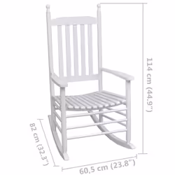 VidaXL 40858 chaise d'extérieur Terrace Siège rembourré Bois de pin Blanc - Vue supplémentaire 5