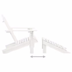 VidaXL 40859 chaise d'extérieur Terrace Siège rembourré Bois de pin Blanc - Vue supplémentaire 7