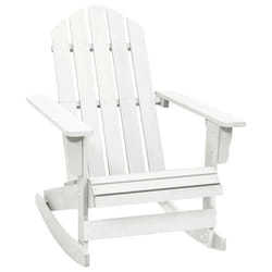 vidaXL Chaise à bascule de jardin Bois Blanc - TU