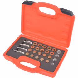 Ce kit de réparation de bouchon de vidange d'huile comprenant 4 robinets, 20 bouchons de vidange d'huile et 40 rondelles en a ...
