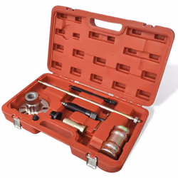 Des accessoires pour tirer la bride pour fonctionner avec un marteau à percussion et pour retirer les moyeux de roue sont inc ...