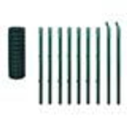 vidaXL Clôture euro acier 10x1,5 m vert - TU