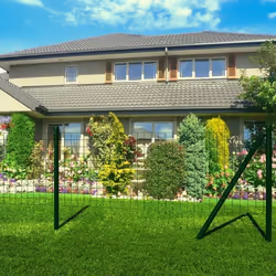vidaXL Clôture euro acier 25x1,5 m vert - TU