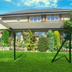 vidaXL Clôture euro acier 25x1,5 m vert - TU