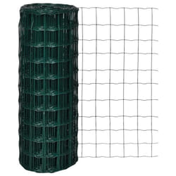 vidaXL Clôture euro Acier 10 x 1,0 m Vert - TU