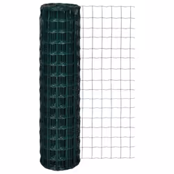 vidaXL Clôture euro Acier 25 x 1,5 m Vert - TU