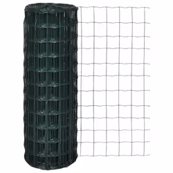 vidaXL Clôture euro Acier 10 x 0,8 m Vert - TU