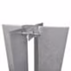 vidaXL Piquets de poteau de clôture 2 pcs acier - TU