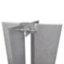 vidaXL Piquets de poteau de clôture 2 pcs acier - TU