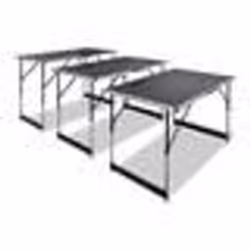vidaXL Table à coller 3 pcs pliable Hauteur réglable - TU