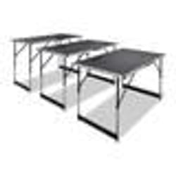 vidaXL Table à coller 3 pcs pliable Hauteur réglable - TU