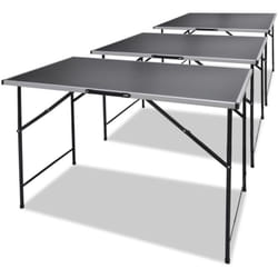 vidaXL Table à coller 3 pcs Pliable