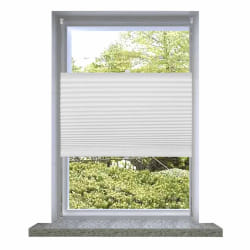 vidaXL Store plissé 100x125 cm Blanc - TU