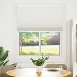 vidaXL Store plissé 110x125 cm Blanc - TU