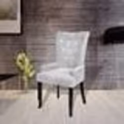 vidaXL Fauteuil Argenté Velours - TU