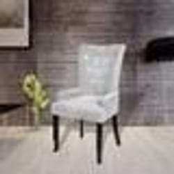 vidaXL Fauteuil Argenté Velours - TU