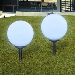Lampes d'allée à led 2 pcs 30 cm avec piquet de sol Vidaxl