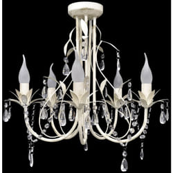 Vidaxl - Lustre suspendu en cristal 5 douilles d'ampoule
