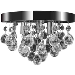 Vidaxl - Lustre suspendu Design de cristal Chrome
