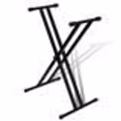 Support de clavier réglable double barre en X