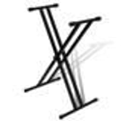 Support de clavier réglable double barre en X