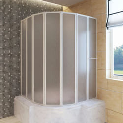 Vidaxl - Pare baignoire à 7 volets avec porte-serviettes 140 x 168 cm