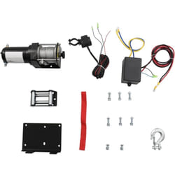 12 v Treuil électrique 1360 kg avec fil et plaque de montage Vidaxl