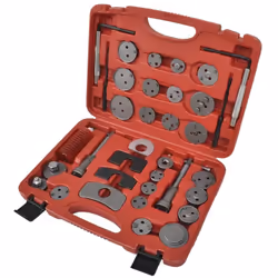 Ce coffret est pratique et efficace pour repousser les pistons d'étrier de freins ou pour remplacer les plaquettes de frein o ...