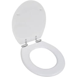 Vidaxl - Siège de toilette mdf Couvercle à fermeture en douceur Blanc