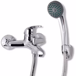 C'est un robinet de douche de haute qualité dans un style moderne. Livré avec une pomme de douche à main, un tuyau de raccord ...