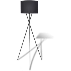 Vidaxl - Lampadaire avec support haut Noir