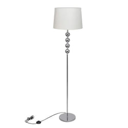vidaXL Lampadaire avec support haut Décoration à 4 boules Blanc - TU