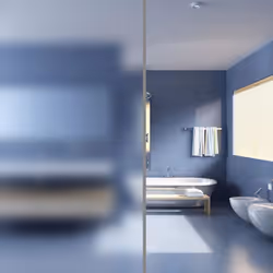 Description générale Avec ce film de protection contre les éclaboussures, votre chambre à coucher, salle de bain ou bureau ga ...