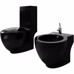 L'ensemble de toilette et de bidet sur pied a un design intemporel qui apportera sûrement une touche de style partout où il s ...