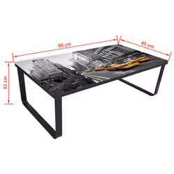 VidaXL 240967 Table à café, latérale et de salon Forme rectangulaire - Vue supplémentaire 5