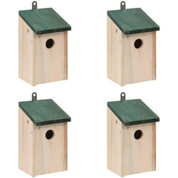 vidaXL 4 pcs Nichoirs Bois 12x12x22 cm - TU
